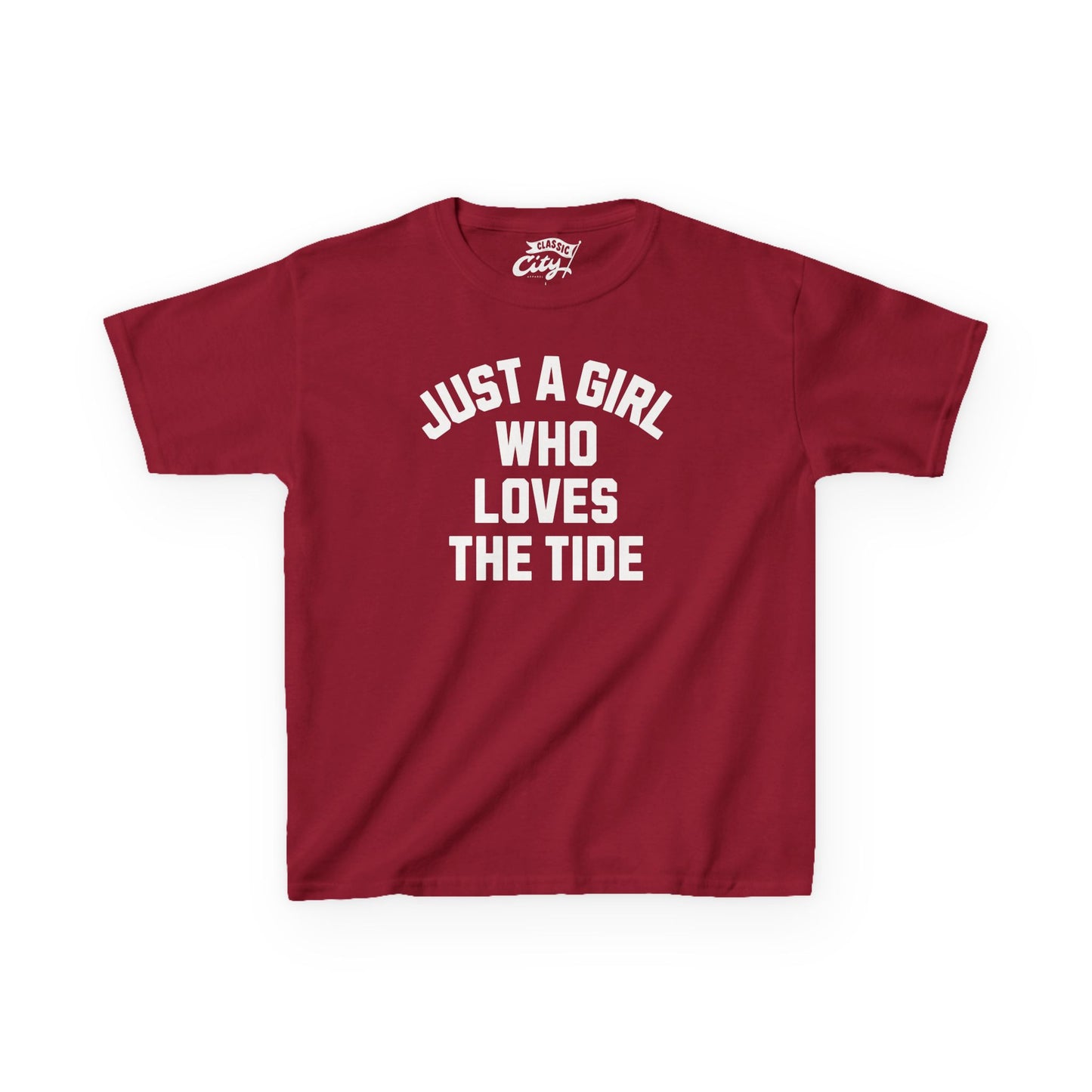 Kids 'Just A Girl Who Loves The Tide' Shirt