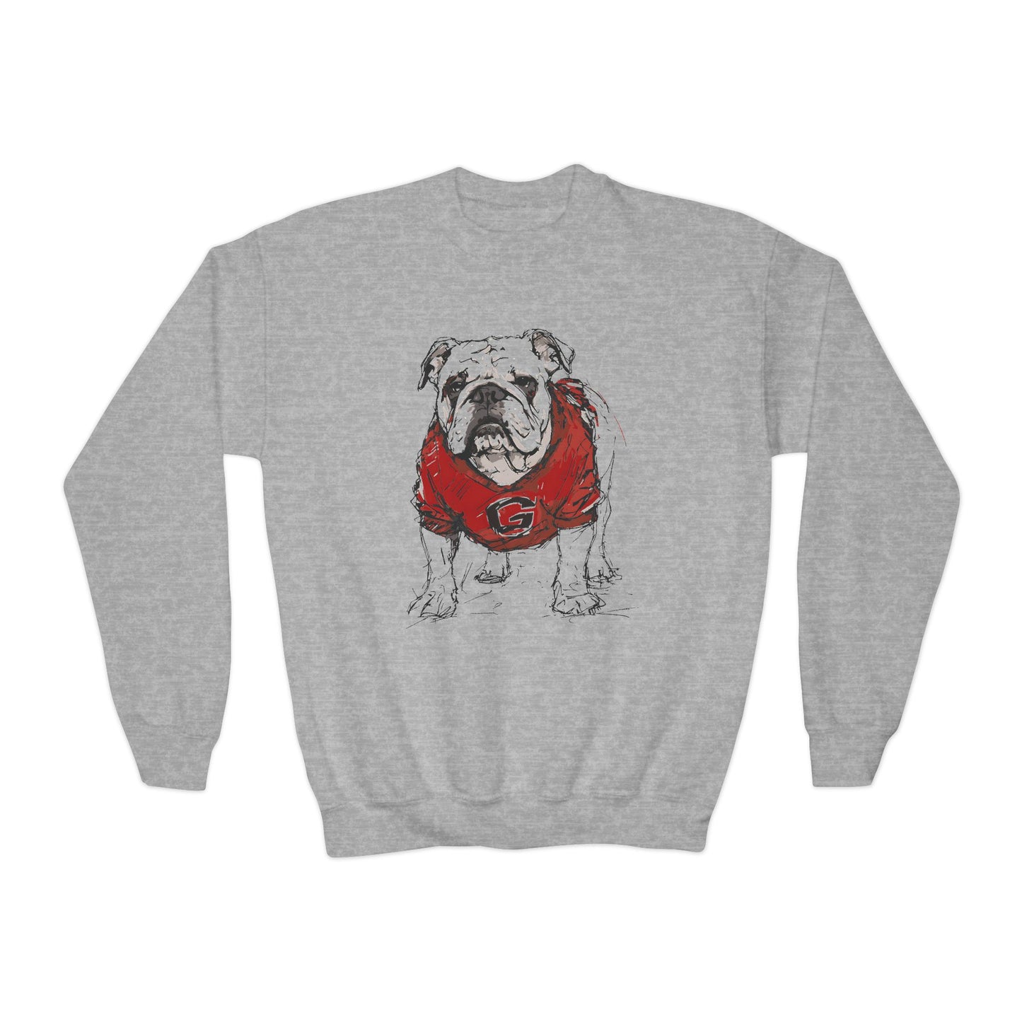 Kids Painted Bulldog in Color Sweatshirt