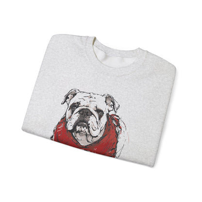 Adult Painted Bulldog in Color Sweatshirt