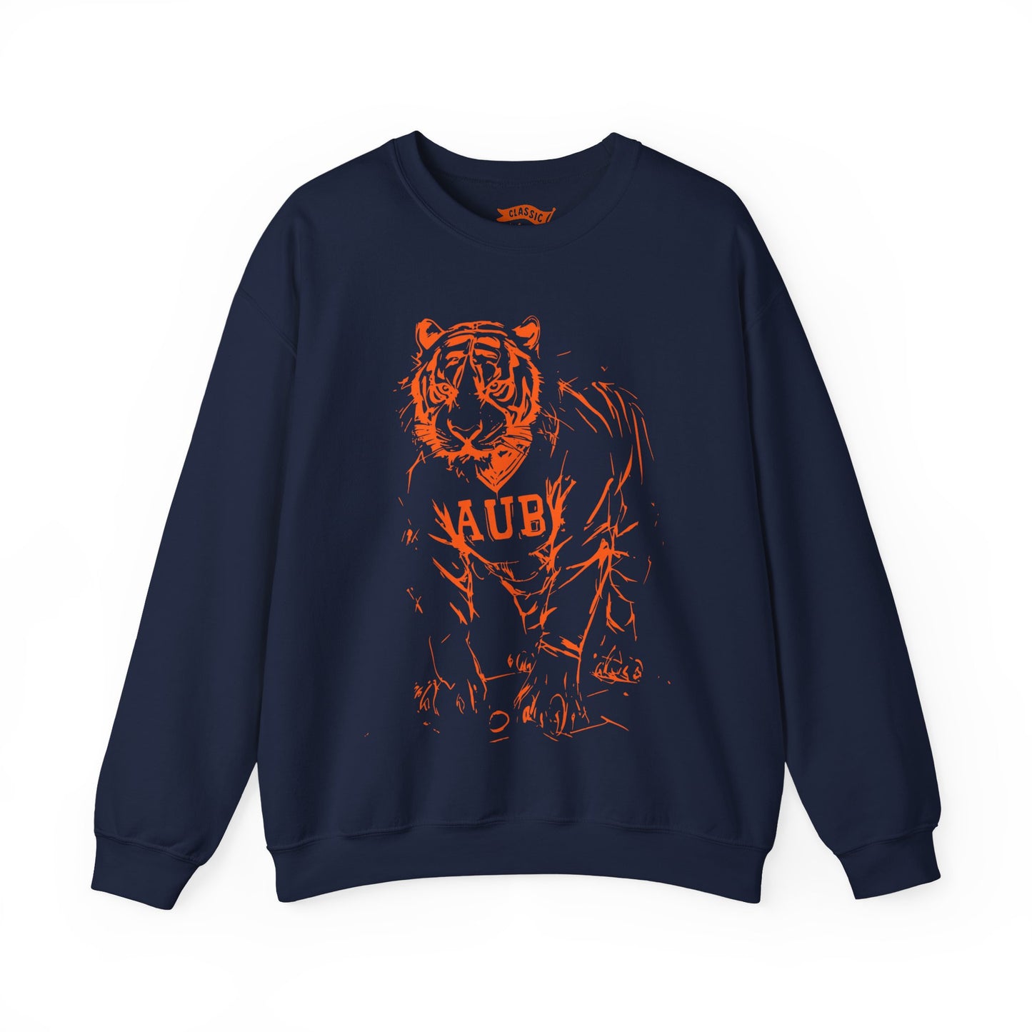 Adult Painted Auburn Tiger Sweatshirt