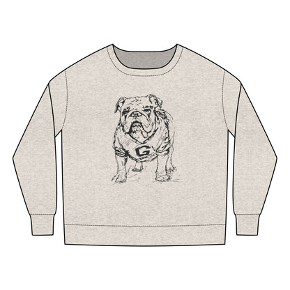 Toddler Painted Bulldog Sweatshirt