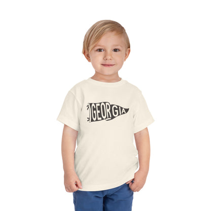 Toddler Georgia Pennant Flag Tshirt