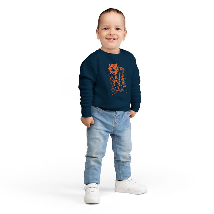 Toddler Painted Auburn Tiger Sweatshirt