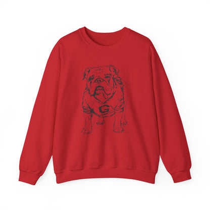 Adult Painted Bulldog Sweatshirt