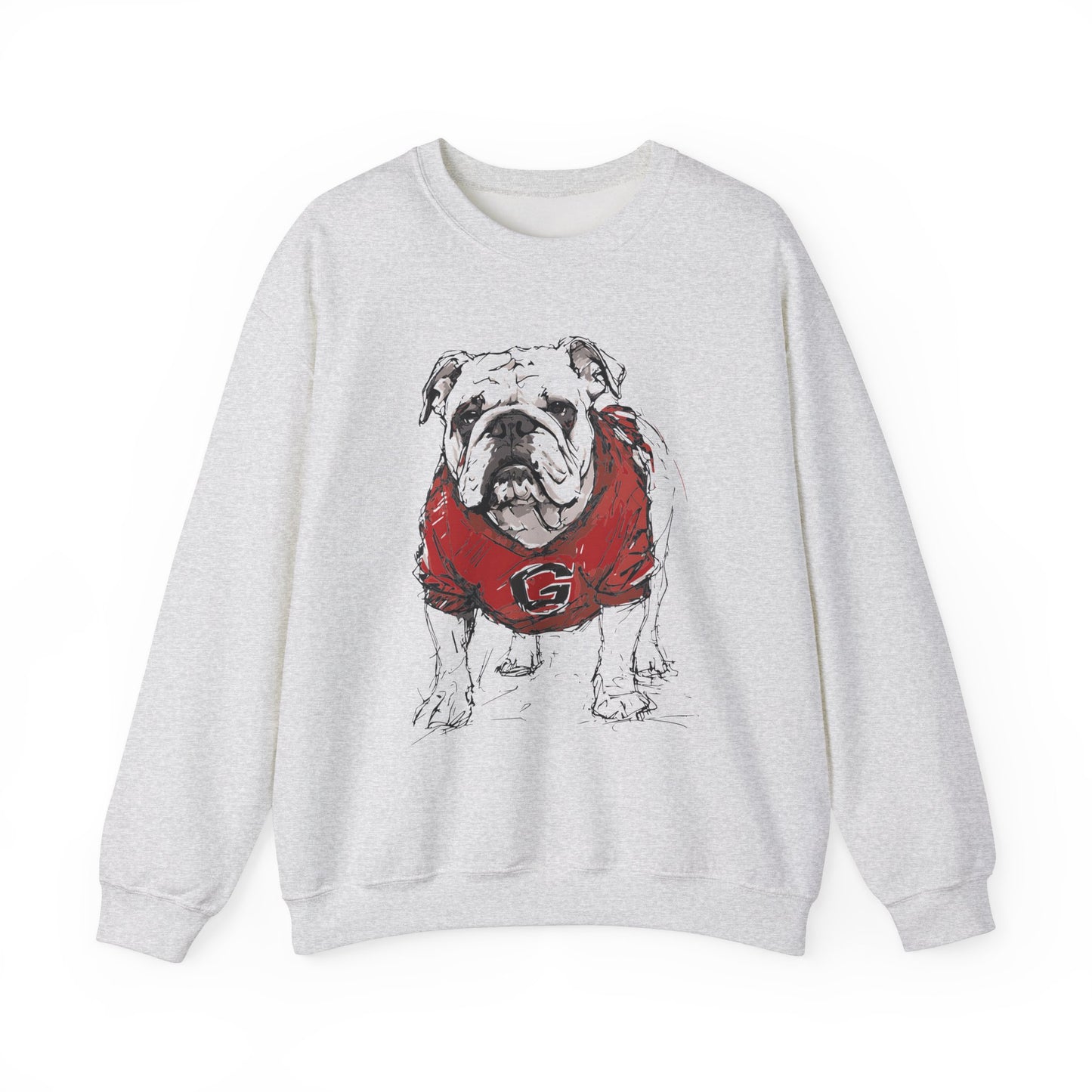 Adult Painted Bulldog in Color Sweatshirt