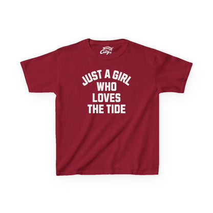 Kids 'Just A Girl Who Loves The Tide' Shirt