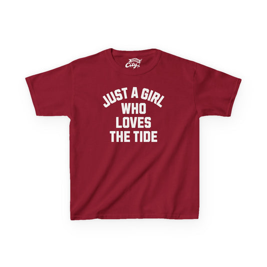 Kids 'Just A Girl Who Loves The Tide' Shirt