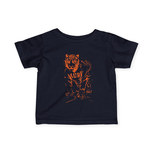 Baby & Toddler Painted Auburn Tiger Shirt