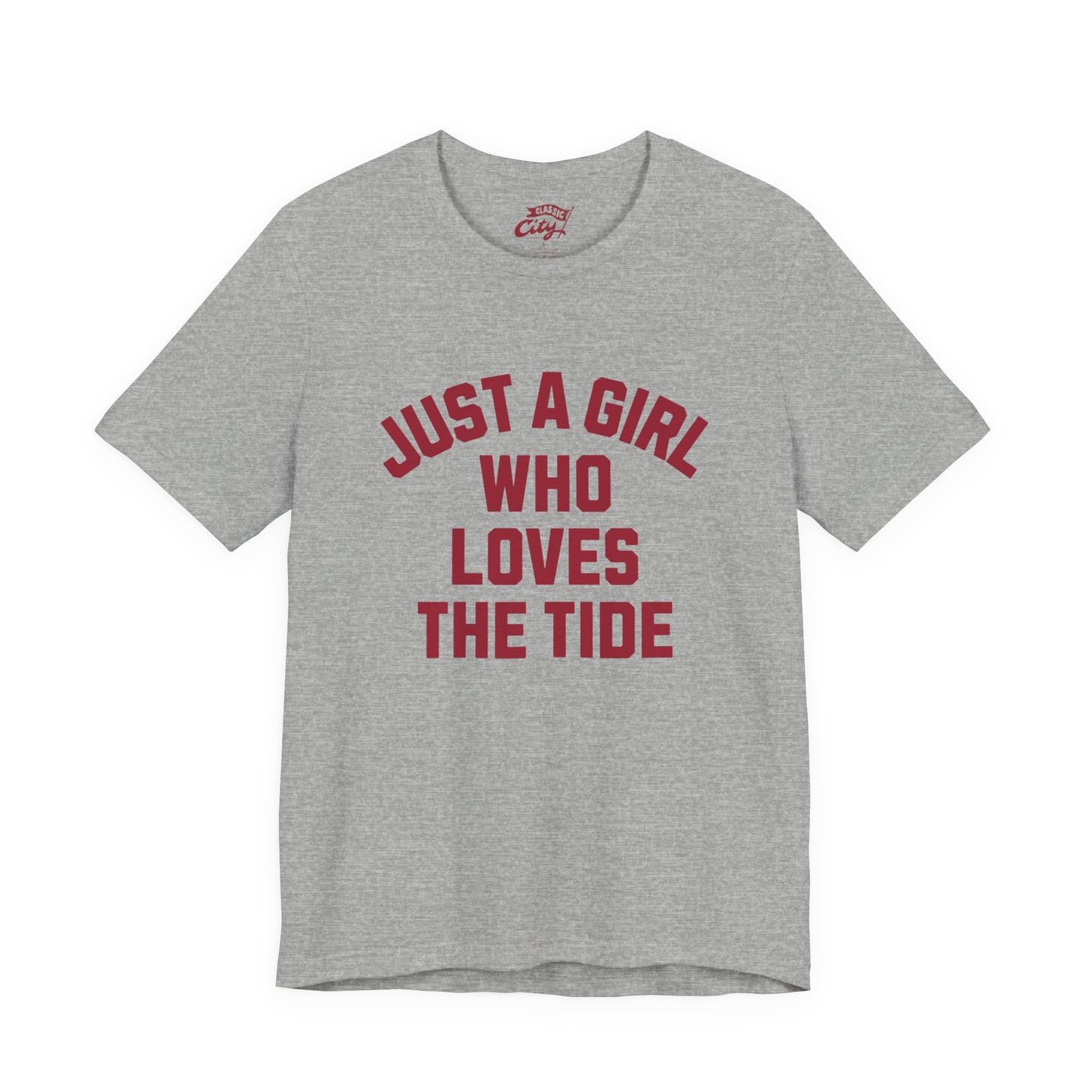 Adult 'Just a Girl Loves the Tide' Shirt
