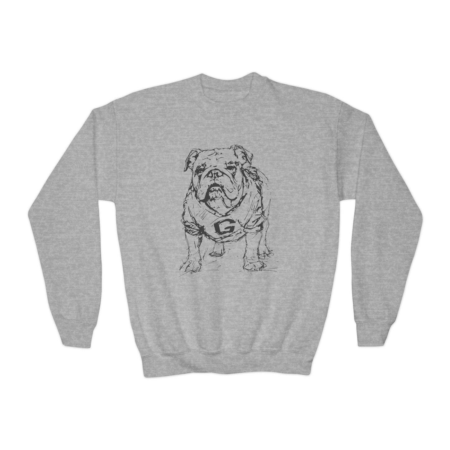 Kids Painted Bulldog Sweatshirt