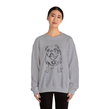 Adult Painted Bulldog Sweatshirt