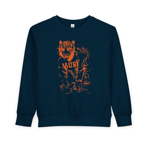 Toddler Painted Auburn Tiger Sweatshirt
