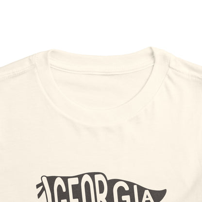 Toddler Georgia Pennant Flag Tshirt