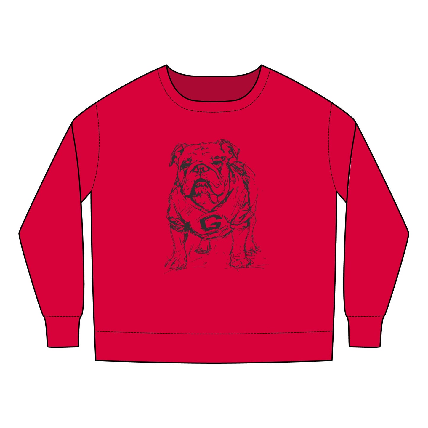 Toddler Painted Bulldog Sweatshirt