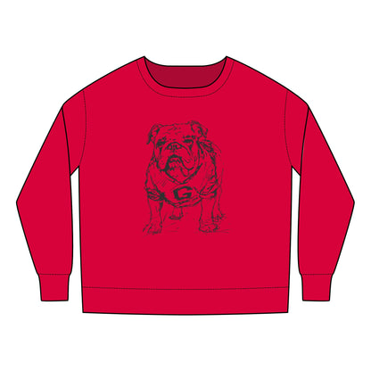 Toddler Painted Bulldog Sweatshirt