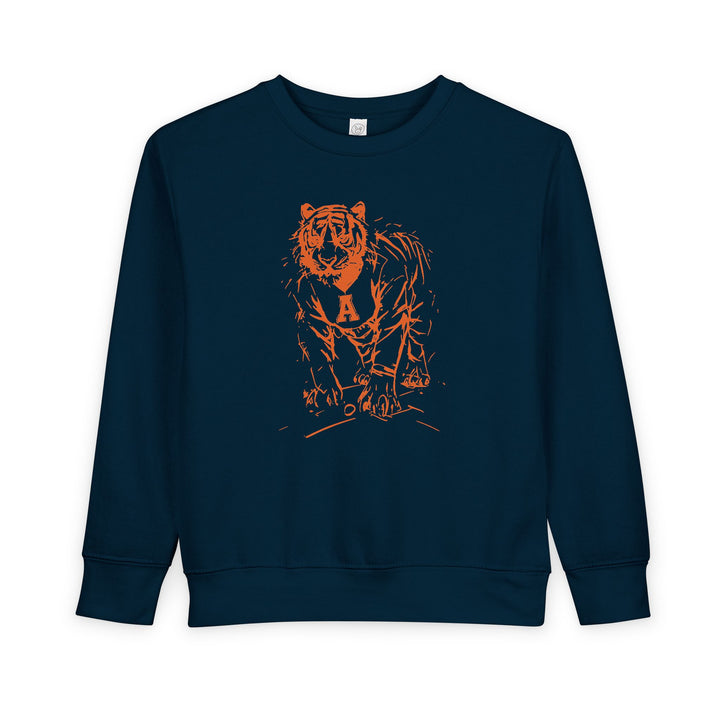 Toddler Painted Auburn Tiger Sweatshirt