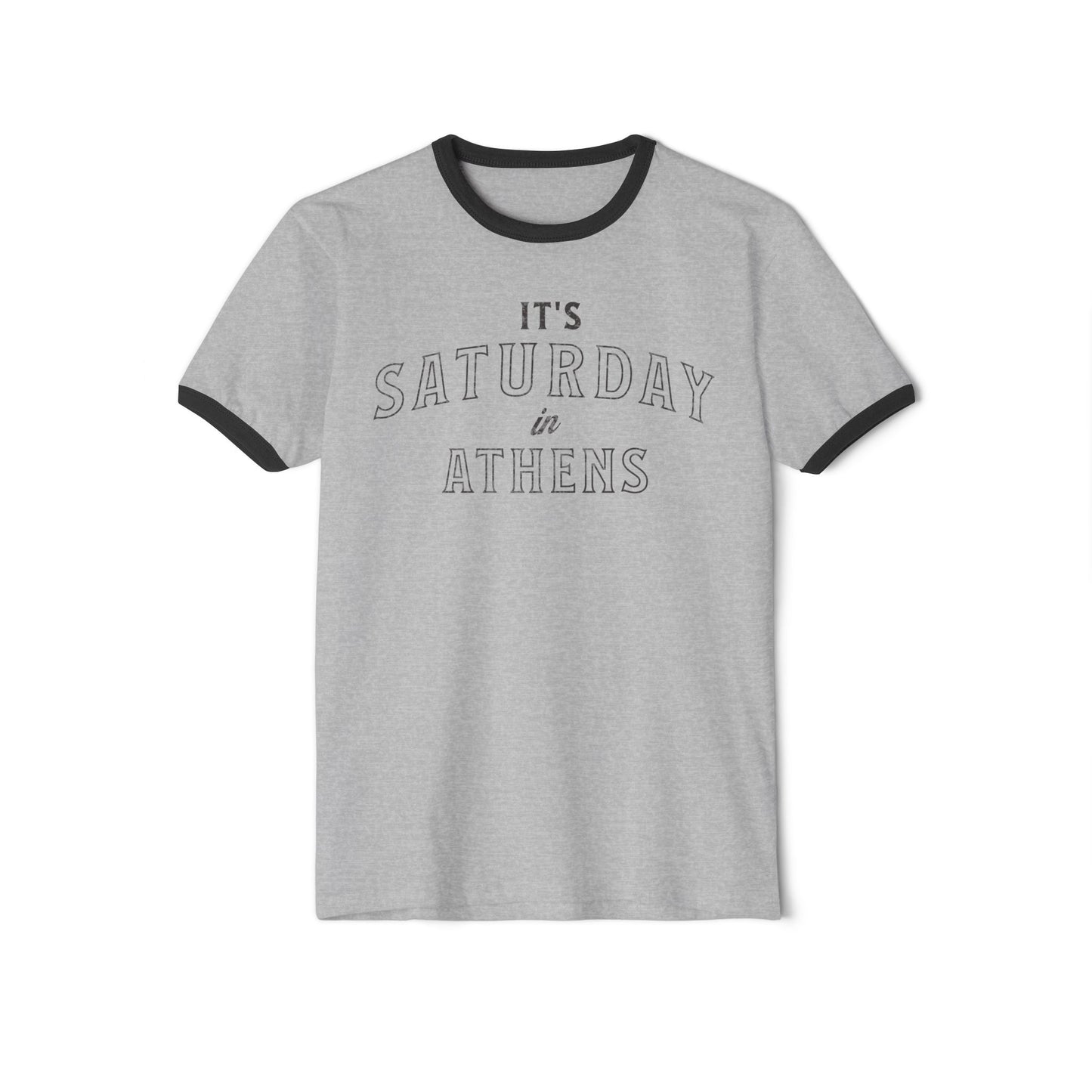 Adult Saturday in Athens Ringer Tshirt