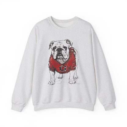 Adult Painted Bulldog in Color Sweatshirt