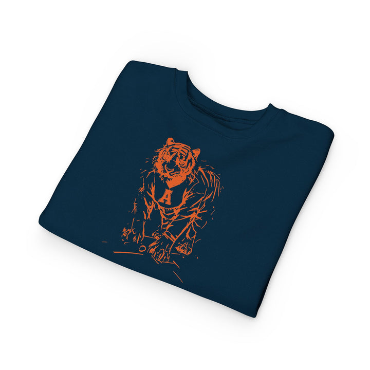 Toddler Painted Auburn Tiger Sweatshirt