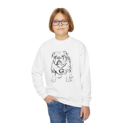 Kids Painted Bulldog Sweatshirt