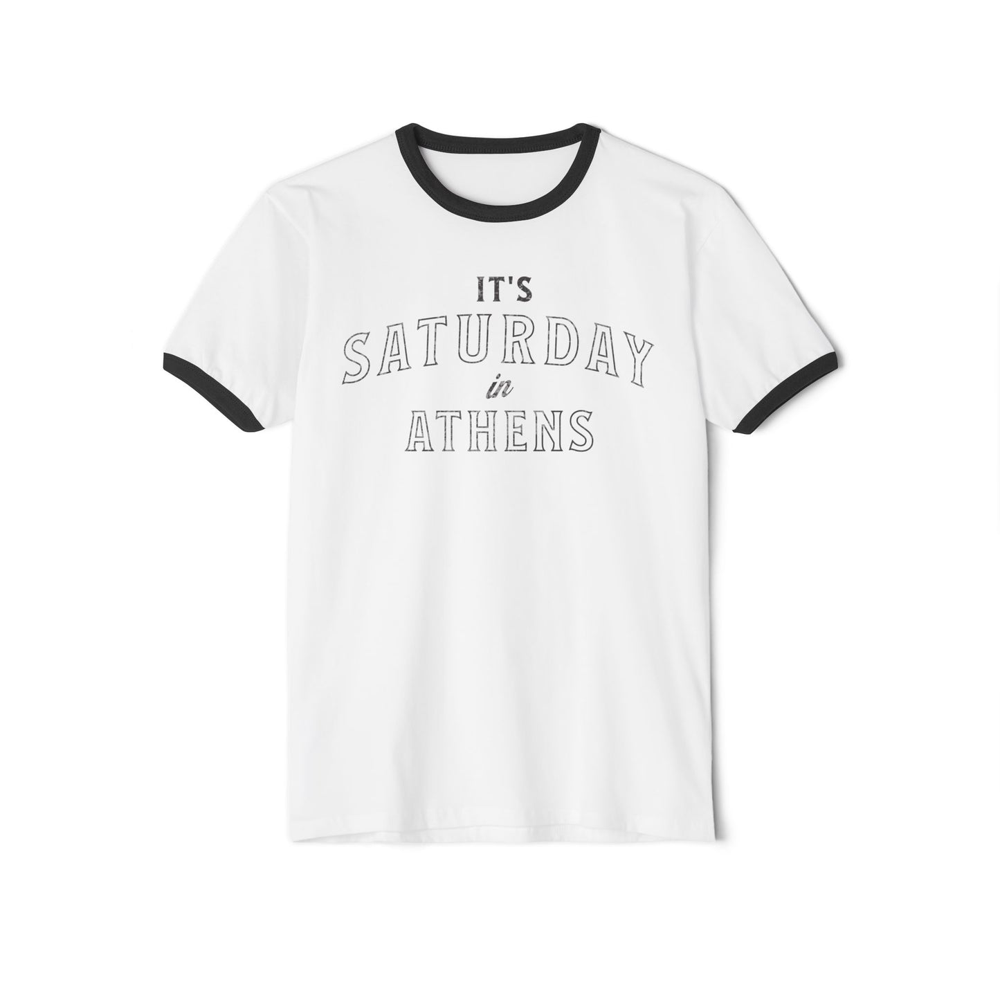 Adult Saturday in Athens Ringer Tshirt