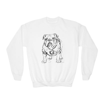 Kids Painted Bulldog Sweatshirt