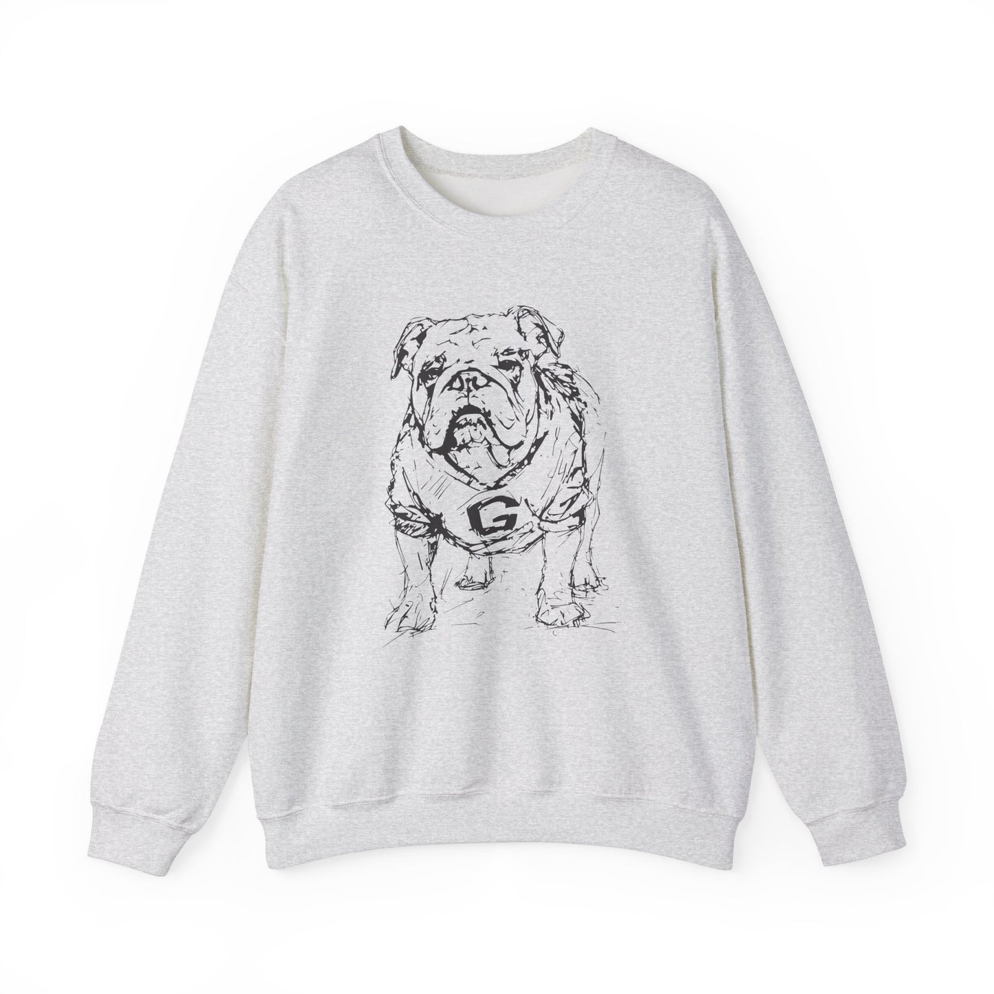 Adult Painted Bulldog Sweatshirt