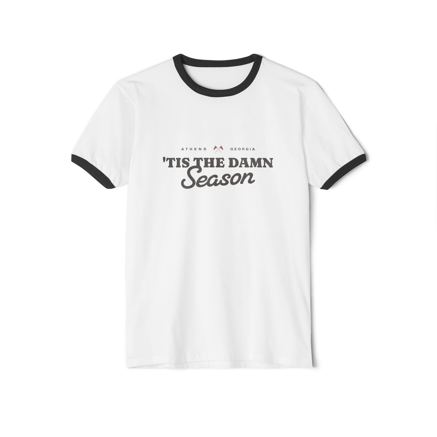 Adult Tis The Damn Season Ringer Tshirt