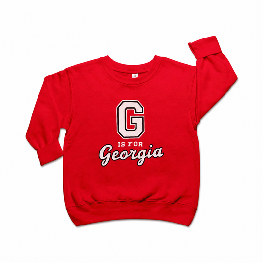 Toddler UGA Sweatshirt - G is for Georgia Crewneck