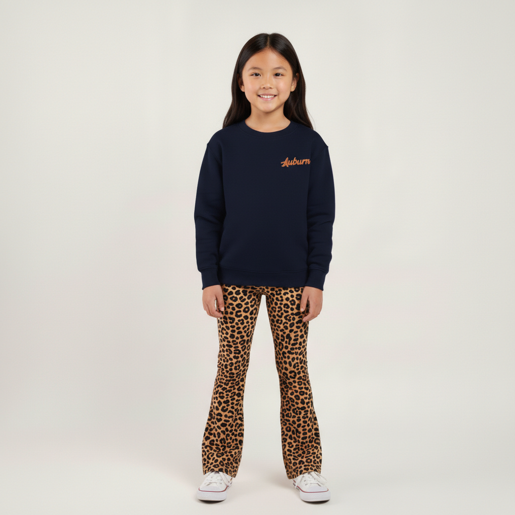 Toddler  navy Auburn embroidered sweatshirt 