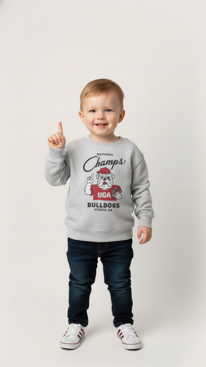 Toddler Georgia National Champs Sweatshirt