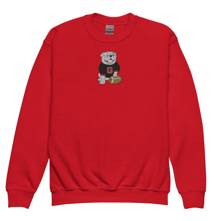 Toddler Embroidered Bulldog Sweatshirt
