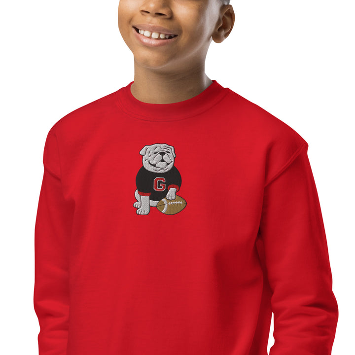 Toddler Embroidered Bulldog Sweatshirt